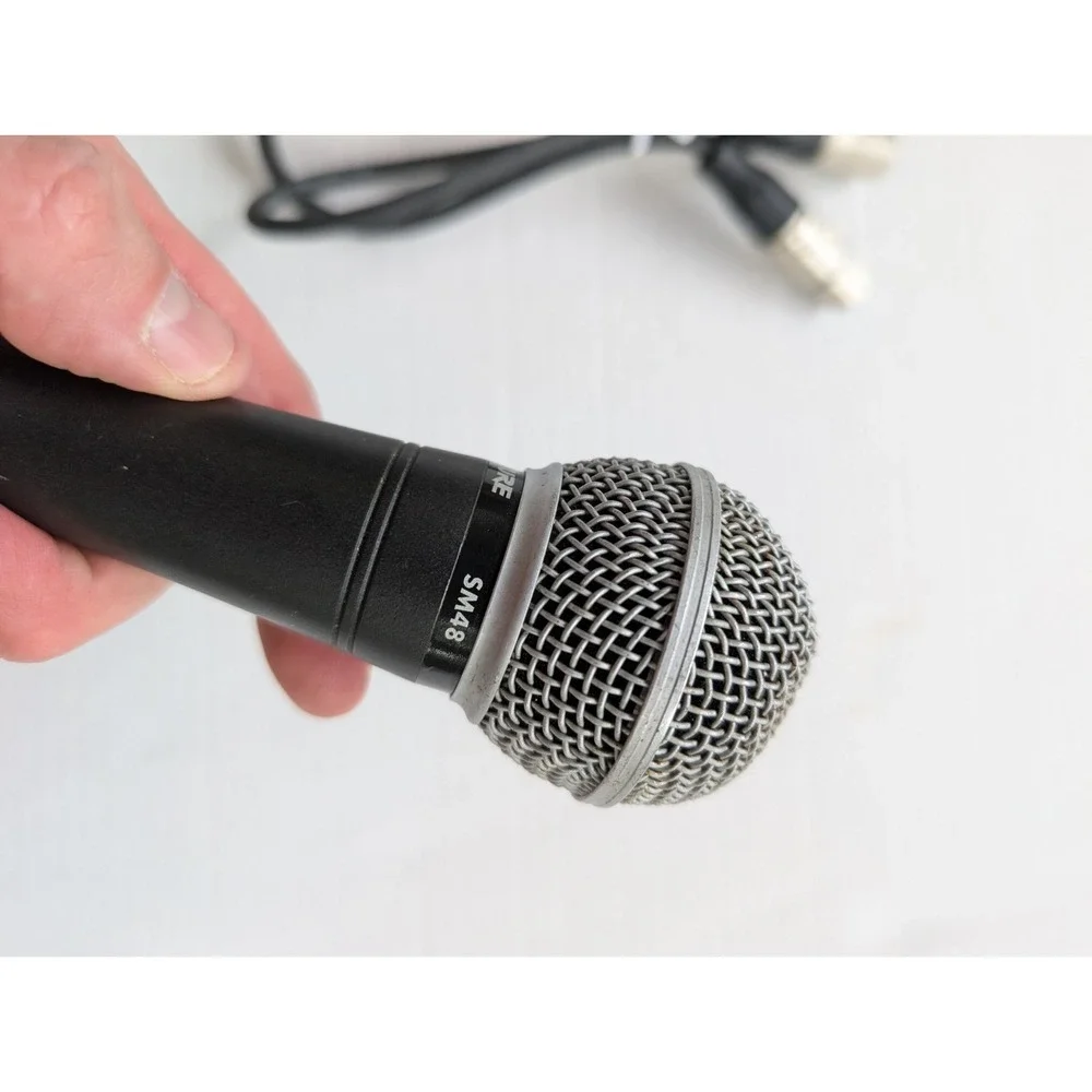 READ Shure SM48 Dynamic Wired Professional Microphone UNTESTED AS-IS